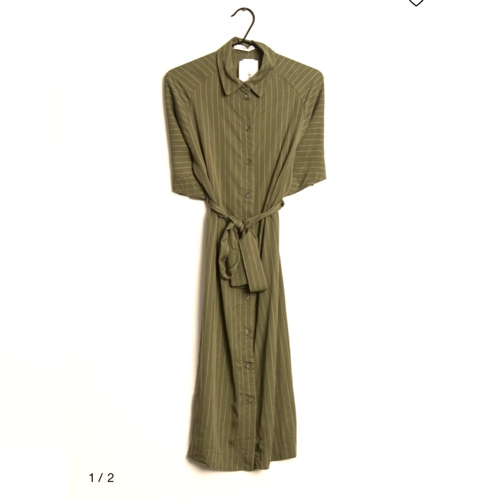 Mango midi shirt dress